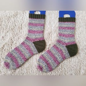 Hand Knitted Serenity Wool blend socks-Brand New